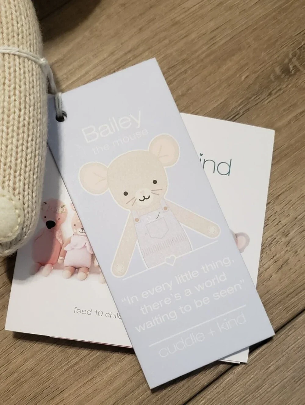 Cuddle + Kind Bailey The Mouse Stuffed Animal 13